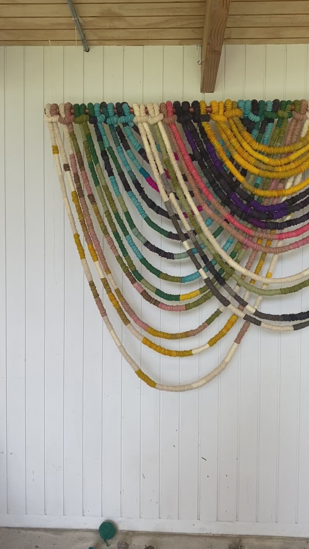 colorful wall hanging